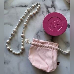 Oh Clem Freshwater Pearl Necklace 18” Silver